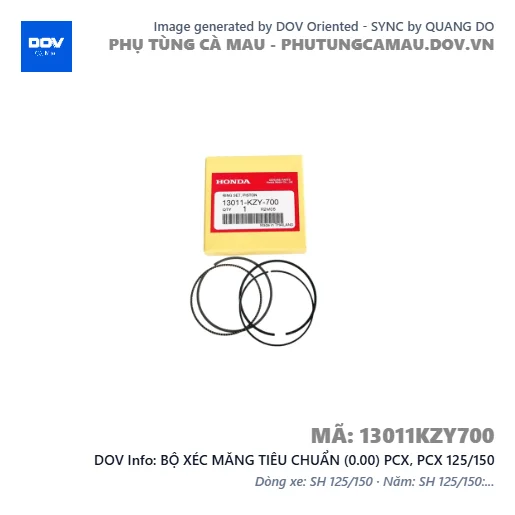 BỘ XÉC MĂNG TIÊU CHUẨN (0.00) PCX, PCX 125/150 — 13011KZY700