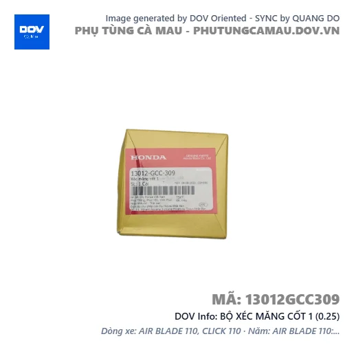 BỘ XÉC MĂNG CỐT 1 (0.25) — 13012GCC309