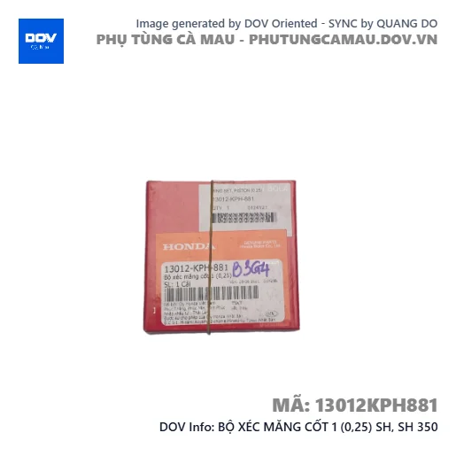 BỘ XÉC MĂNG CỐT 1 (0,25) SH, SH 350 — 13012KPH881