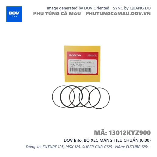 BỘ XÉC MĂNG TIÊU CHUẨN (0.00) — 13012KYZ900