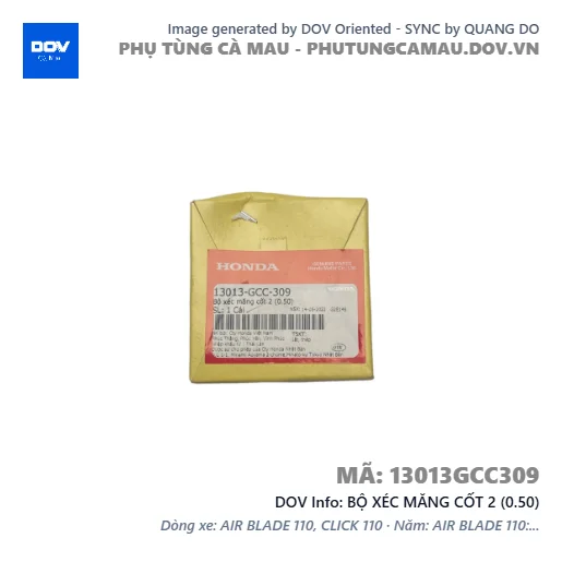 BỘ XÉC MĂNG CỐT 2 (0.50) — 13013GCC309