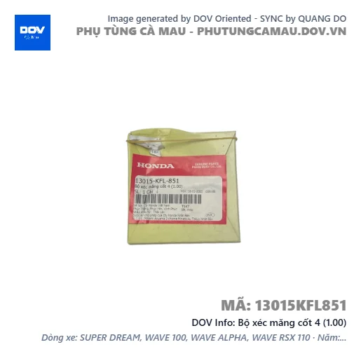 Bộ xéc măng cốt 4 (1.00)  — 13015KFL851