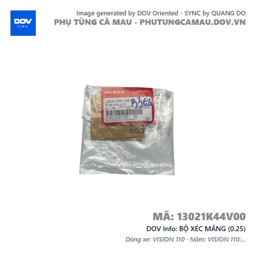 BỘ XÉC MĂNG (0.25)  — 13021K44V00