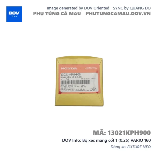 Bộ xéc măng cốt 1 (0.25) VARIO 160 — 13021KPH900