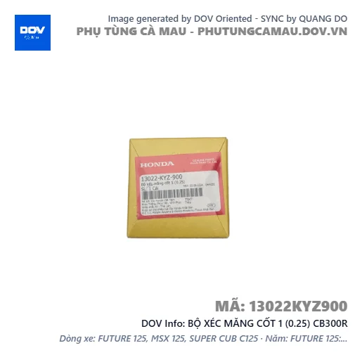 BỘ XÉC MĂNG CỐT 1 (0.25) CB300R — 13022KYZ900
