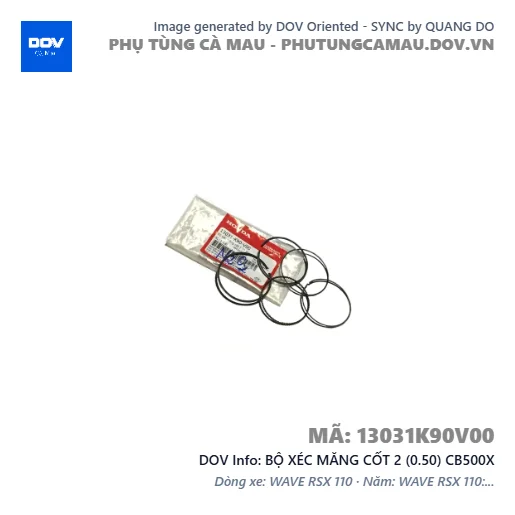 BỘ XÉC MĂNG CỐT 2 (0.50) CB500X — 13031K90V00