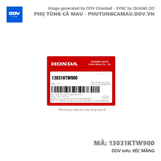 XÉC MĂNG  — 13031KTW900