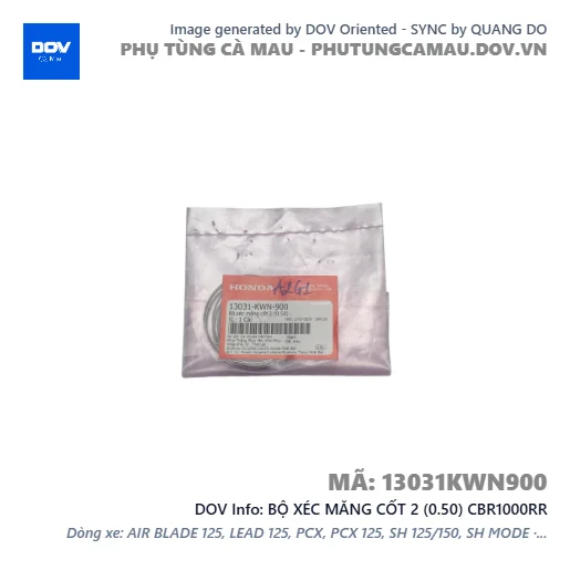 BỘ XÉC MĂNG CỐT 2 (0.50) CBR1000RR — 13031KWN900