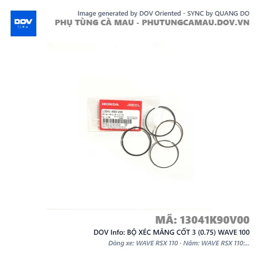 BỘ XÉC MĂNG CỐT 3 (0.75) WAVE 100 — 13041K90V00