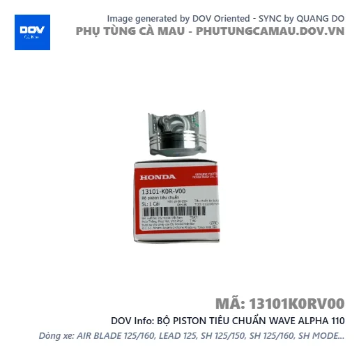 BỘ PISTON TIÊU CHUẨN WAVE ALPHA 110 — 13101K0RV00