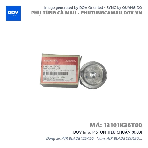 PISTON TIÊU CHUẨN (0.00)  — 13101K36T00