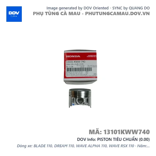PISTON TIÊU CHUẨN (0.00) — 13101KWW740