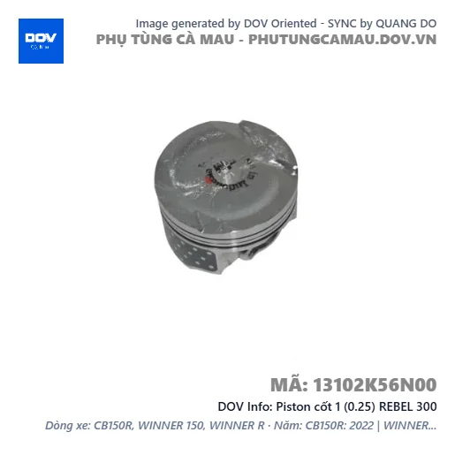 Piston cốt 1 (0.25) REBEL 300 — 13102K56N00