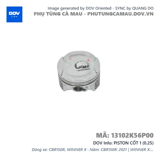 PISTON CỐT 1 (0.25)  — 13102K56P00