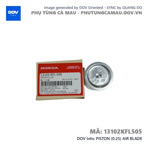 PISTON (0.25) AIR BLADE — 13102KFL505