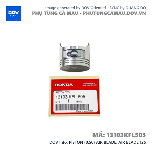 PISTON (0.50) AIR BLADE, AIR BLADE 125 — 13103KFL505