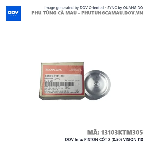 PISTON CỐT 2 (0.50) VISION 110 — 13103KTM305