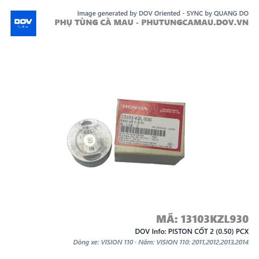 PISTON CỐT 2 (0.50) PCX — 13103KZL930