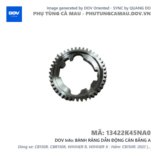 BÁNH RĂNG DẪN ĐỘNG CÂN BẰNG A  — 13422K45NA0