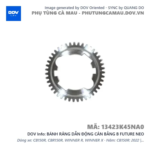 BÁNH RĂNG DẪN ĐỘNG CÂN BẰNG B FUTURE NEO — 13423K45NA0