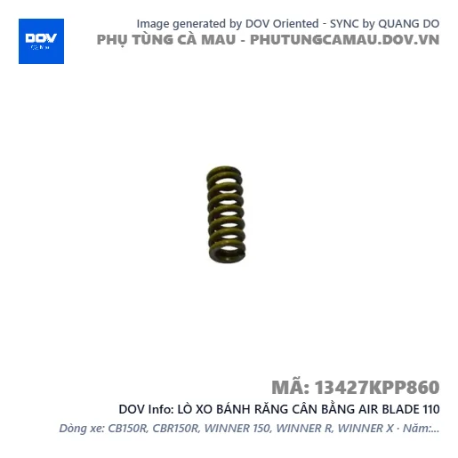 LÒ XO BÁNH RĂNG CÂN BẰNG AIR BLADE 110 — 13427KPP860