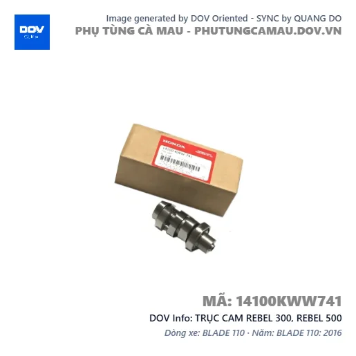 TRỤC CAM REBEL 300, REBEL 500 — 14100KWW741