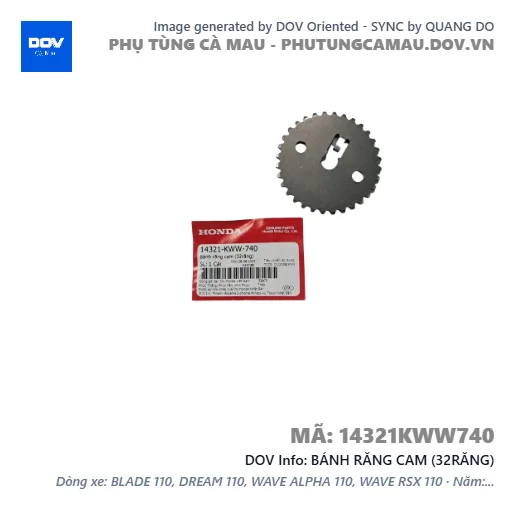 BÁNH RĂNG CAM (32RĂNG) — 14321KWW740