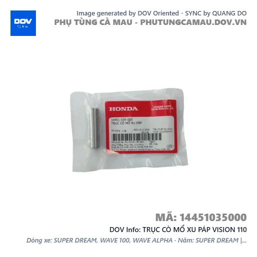 TRỤC CÒ MỔ XU PÁP VISION 110 — 14451035000
