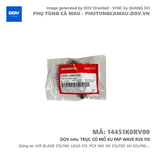 TRỤC CÒ MỔ XU PÁP WAVE RSX 110 — 14451K0RV00
