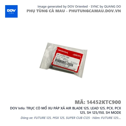 TRỤC CÒ MỔ XU PÁP XẢ AIR BLADE 125, LEAD 125, PCX, PCX 125, SH 125/150, SH MODE — 14452KTC900
