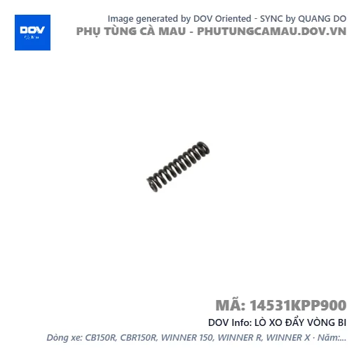 LÒ XO ĐẨY VÒNG BI — 14531KPP900