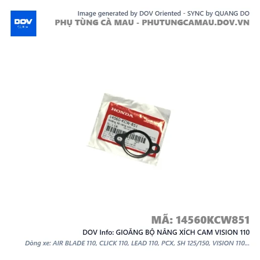 GIOĂNG BỘ NÂNG XÍCH CAM VISION 110 — 14560KCW851