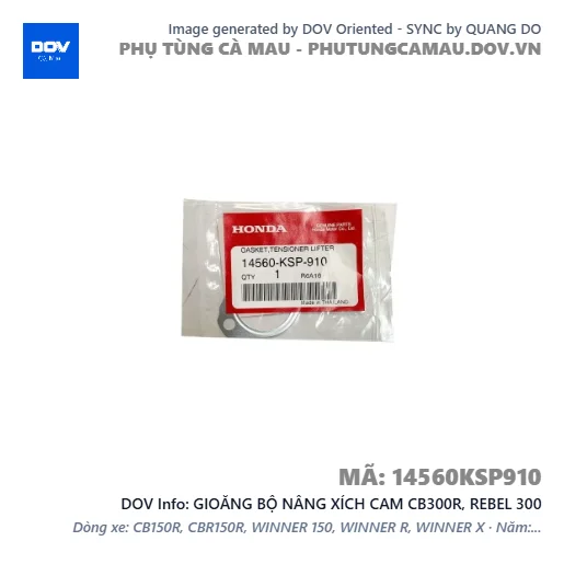 GIOĂNG BỘ NÂNG XÍCH CAM CB300R, REBEL 300 — 14560KSP910
