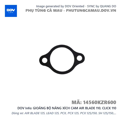 GIOĂNG BỘ NÂNG XÍCH CAM AIR BLADE 110, CLICK 110 — 14560KZR600