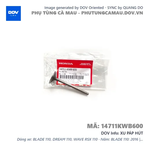 XU PÁP HÚT  — 14711KWB600
