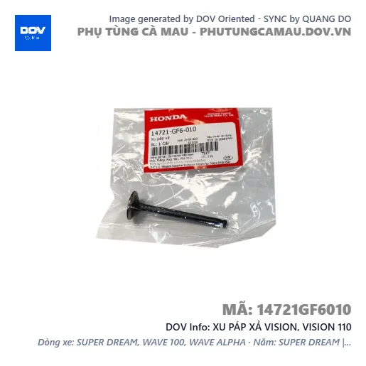 XU PÁP XẢ VISION, VISION 110 — 14721GF6010