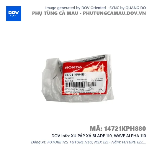 XU PÁP XẢ BLADE 110, WAVE ALPHA 110 — 14721KPH880