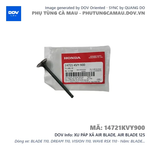 XU PÁP XẢ AIR BLADE, AIR BLADE 125 — 14721KVY900