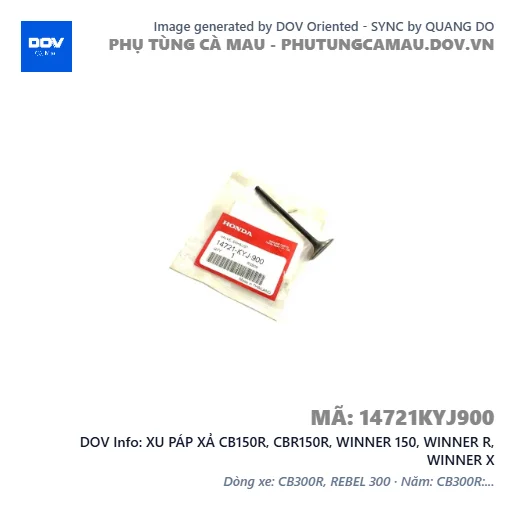 XU PÁP XẢ CB150R, CBR150R, WINNER 150, WINNER R, WINNER X — 14721KYJ900