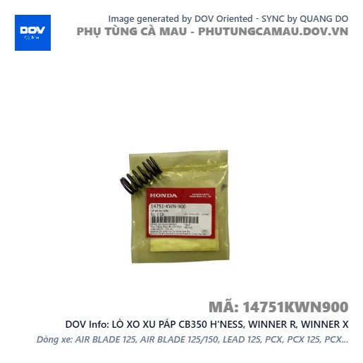 LÒ XO XU PÁP CB350 H'NESS, WINNER R, WINNER X — 14751KWN900
