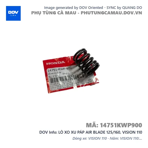 LÒ XO XU PÁP AIR BLADE 125/160, VISION 110 — 14751KWP900