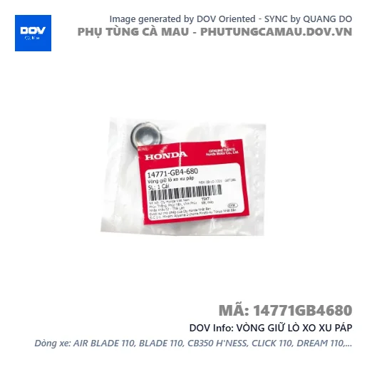 VÒNG GIỮ LÒ XO XU PÁP  — 14771GB4680