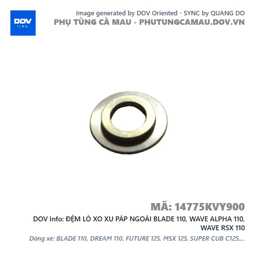 ĐỆM LÒ XO XU PÁP NGOÀI BLADE 110, WAVE ALPHA 110, WAVE RSX 110 — 14775KVY900