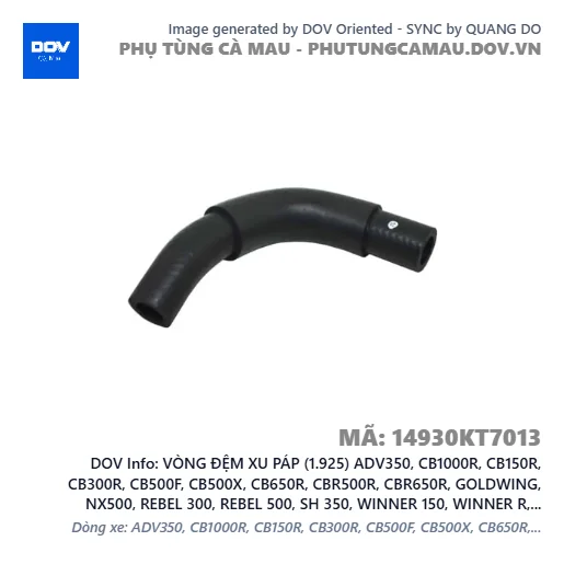 VÒNG ĐỆM XU PÁP (1.925) ADV350, CB1000R, CB150R, CB300R, CB500F, CB500X, CB650R, CBR500R, CBR650R, GOLDWING, NX500, REBEL 300, REBEL 500, SH 350, WINNER 150, WINNER R, WINNER X — 14930KT7013