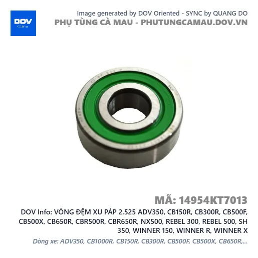 VÒNG ĐỆM XU PÁP 2.525 ADV350, CB150R, CB300R, CB500F, CB500X, CB650R, CBR500R, CBR650R, NX500, REBEL 300, REBEL 500, SH 350, WINNER 150, WINNER R, WINNER X — 14954KT7013