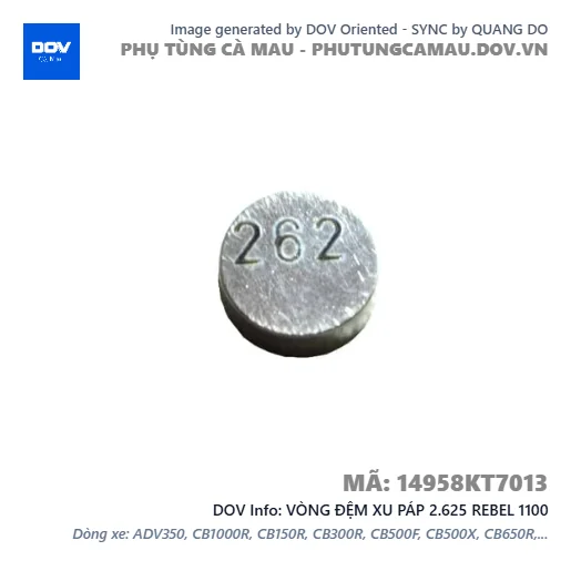 VÒNG ĐỆM XU PÁP 2.625 REBEL 1100 — 14958KT7013