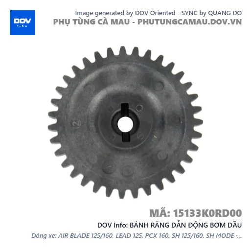 BÁNH RĂNG DẪN ĐỘNG BƠM DẦU  — 15133K0RD00
