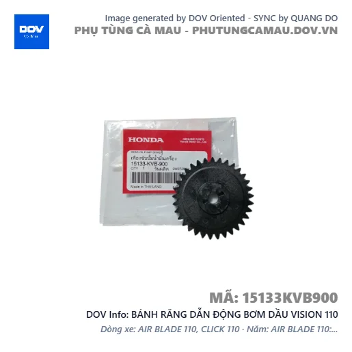BÁNH RĂNG DẪN ĐỘNG BƠM DẦU VISION 110 — 15133KVB900