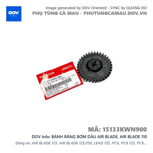 BÁNH RĂNG BƠM DẦU AIR BLADE, AIR BLADE 110 — 15133KWN900