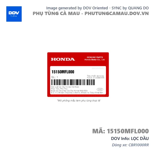 LỌC DẦU  — 15150MFL000